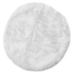 Sitzkissen 'Cingoli' rund weiß Ø 40 x 1 cm