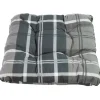 Sitzkissen grau/schwarz 38 x 38 x 8 cm