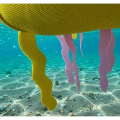 Sitzsack und Schwimmtier 'Qualle' pink 80 x 18 x 80 cm