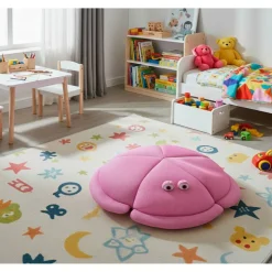 Sitzsack und Schwimmtier 'Qualle' pink 80 x 18 x 80 cm