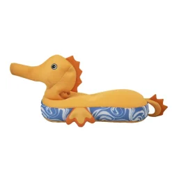 Sitzsack und Schwimmtier 'Seepferdchen' gelb 101 x 38 x 43 cm