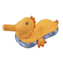 Sitzsack und Schwimmtier 'Seepferdchen' gelb 101 x 38 x 43 cm