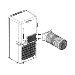 Smartes mobiles Klimagerät 'PAC-127277' 7000 BTU WiFi, kompatibel mit Google