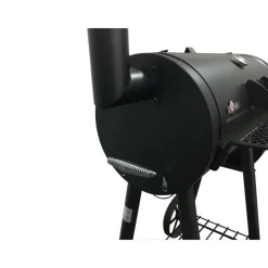 Smoker- und Holzkohlegrill 'Edmonton' schwarz 121 x 124 x 66 cm