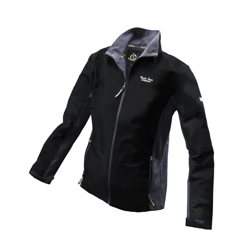 Softshelljacke schwarz Gr. XL, atmungsaktiv