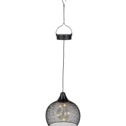 Solar Pendelleuchte Metall schwarz Ø 18,5 cm