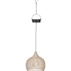 Solar Pendelleuchte Metall beige Ø 18,5 cm