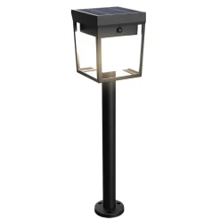 Solar Wegeleuchte 'Utrecht' schwarz mit Bewegungsmelder 12,2 x 49,3 cm