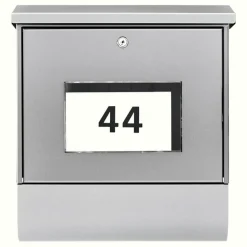 Solar-Briefkasten 'Malaga 4400 NI' edelstahlfarben 37,7 x 42 x 11,5 cm