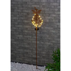 Solar-Dekoleuchte 'Fee' rostfarben 91 x 16 cm