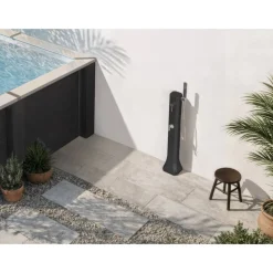 Solardusche 'Alba Mini' 109 cm, mit Fußdusche und Edelstahl-Mischer