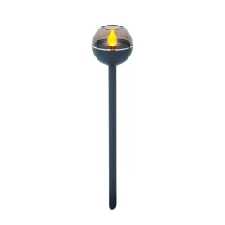 Solarfackel-Set schwarz Ø 7,4 x 34,4 cm 3-teilig