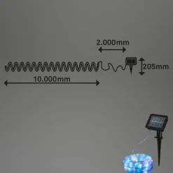 Solar-LED-Band 100 LED RGB