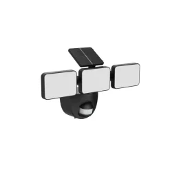 Solar-LED-Wandstrahler 'Houston' mit Bewegungsmelder schwarz 35,3 x 20,3 cm
