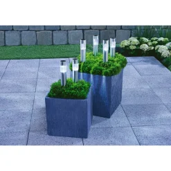 Solar-Leuchte 'Tube' Ø 4,7 x 29,8 cm, 6er-Set