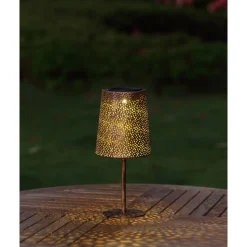 Solar-Tischleuchte bronze Ø 13,1 x 30 cm