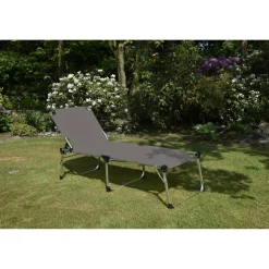 Sonnenliege 'Abaco' klappbar/verstellbar anthrazit 70 x 46 x 215 cm
