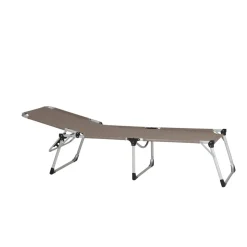 Sonnenliege 'Alu XXL' taupe 69,5 x 95 x 206 cm