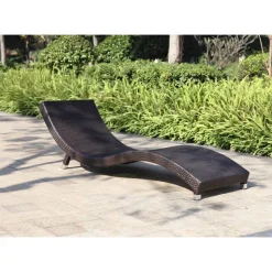 Sonnenliege 'Caracas' anthrazit 59 x 62 x 195 cm