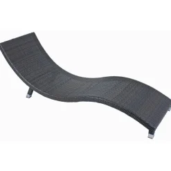 Sonnenliege 'Caracas' anthrazit 59 x 62 x 195 cm