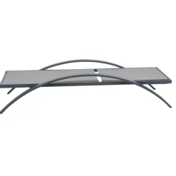 Sonnenliege 'Donna' verstellbar anthrazit 72 x 43 x 197 cm