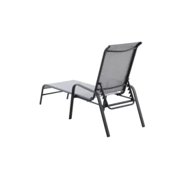Sonnenliege 'Laura' grau 171 x 61,5 x 94,5 cm