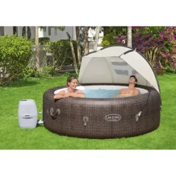 Sonnenschutzdach 'LAY-Z-SPA® Xtras' beige für Whirlpool, 183 x 94 x109 cm