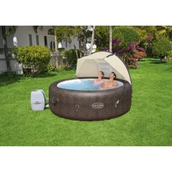 Sonnenschutzdach 'LAY-Z-SPA® Xtras' beige für Whirlpool, 183 x 94 x109 cm