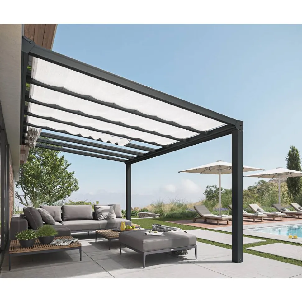 Sonnensegel für Terrassenüberdachung 'Stockholm' 325 x 64,5 cm 5 Stück