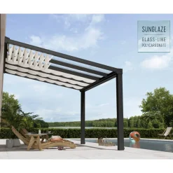 Sonnensegel für Terrassenüberdachung 'Stockholm' 325 x 64,5 cm 5 Stück