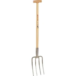 Spatengabel Edelstahl 4 Zinken, 114 cm