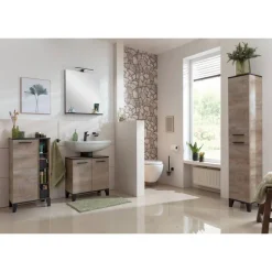 Spiegel 'TE-A' mit Ablage in nature oak 59,8 x 69,2 x 13,5 cm