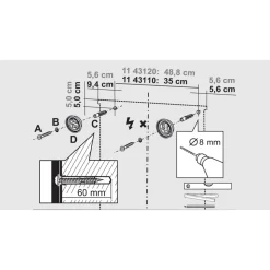 Spiegelschrank 'Cento 60' weiß Hochglanz 60 x 65 x 14 cm