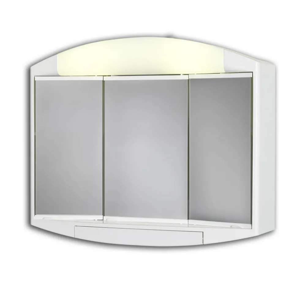 Spiegelschrank 'Elda' weiß Hochglanz 59 x 49 x 15,5 cm