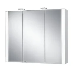Spiegelschrank 'Jarvis' weiß Hochglanz 80 x 69 x 17 cm