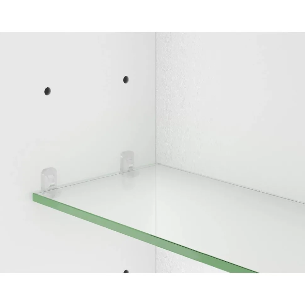 Spiegelschrank 'KHX' weiß Hochglanz 90,4 x 74 x 14,2 cm