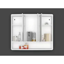 Spiegelschrank 'Lymo' weiß Hochglanz 58 x 49,5 x 14,5 cm