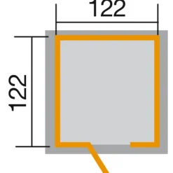 Spielhaus 'Tabaluga' naturfarben, 144 x 154 x 153 cm