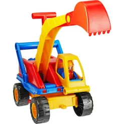 Spielzeug-Bagger bunt