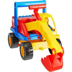 Spielzeug-Bagger bunt