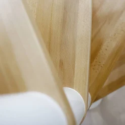 Spindeltreppe 'Oslo' weiß/buche Ø 120 cm