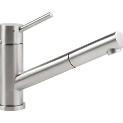 Spültischarmatur 'Como Shower' Edelstahl