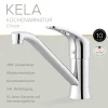 Spültischarmatur 'Kela' chromfarben 18,7 cm