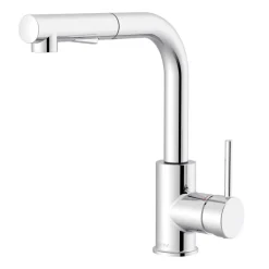 Spültischarmatur 'Olina Flex' chromfarben 27,7 cm mit Geschirrbrause