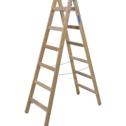 Sprossenstehleiter 'Stabilo' Holz 2 x 6 Stufen