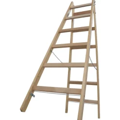 Sprossenstehleiter 'Stabilo' Holz 2 x 6 Stufen