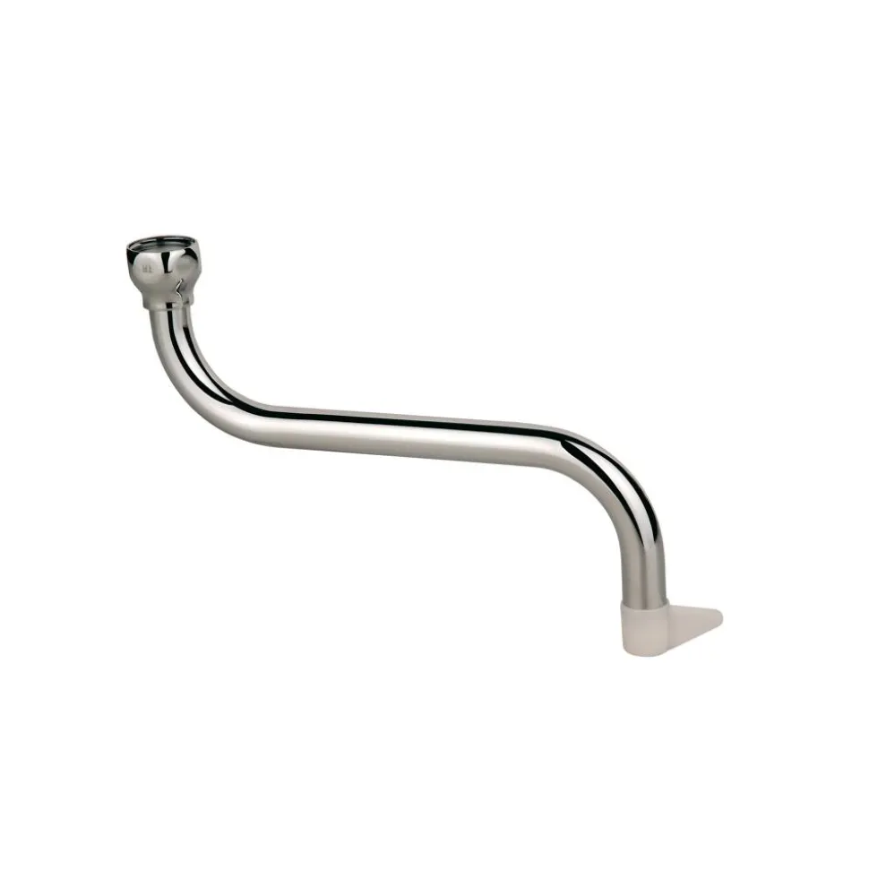 S-Rohrauslauf verchromt 1/2" x 160 mm
