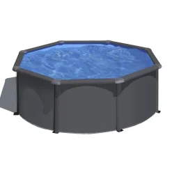 Stahlwandpool-Set 'Anthracite' Ø 300 × 120 cm