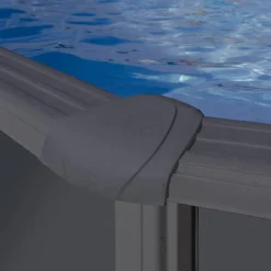 Stahlwandpool-Set 'Anthracite' Ø 300 × 120 cm