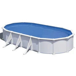 Stahlwandpool-Set 'Atlantis' 744 x 575 x 132 cm mit Sicherheitsleiter und Sandfilteranlage